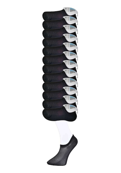 Siyah Erkek Görünmez Çorap 12 çift Siyah
