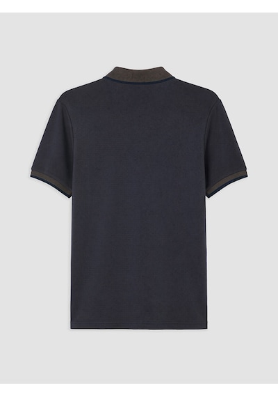 Lcwaıkıkı Classic Kahverengi Polo Yaka Erkek Dokulu Tişört