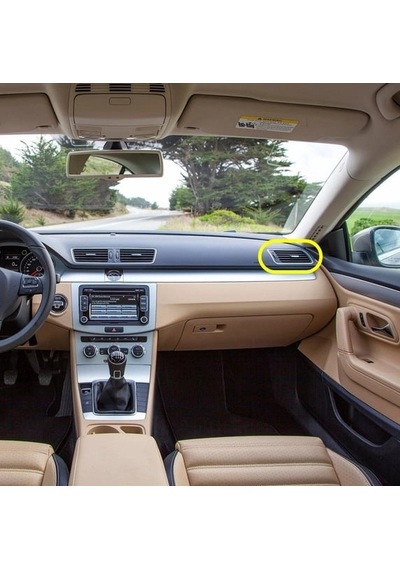 Passat B6 B7 Cc Sol Ön Havalandırma Izgara Mat Siyah 3ab819702a