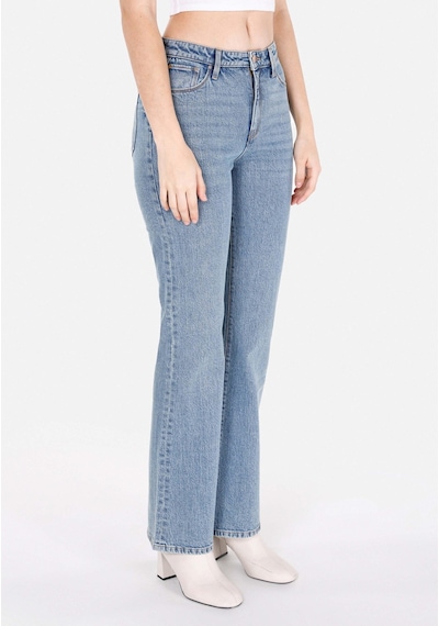 Colin's Colins Regular Fit Orta Bel Geniş Paça Kadın Yeşil Jean Pantolon Cl1073222 Q1.v1 Dn40496 Denim
