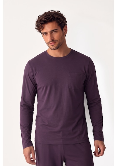 Suwen Liam Erkek Pamuklu Pijama Takımı Msh10510251020 Bordo