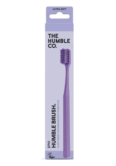 The Humble Co. Brush 7.000 Kıl İçeren Bitki Bazlı Yeyişkin Diş Fırçası Lila