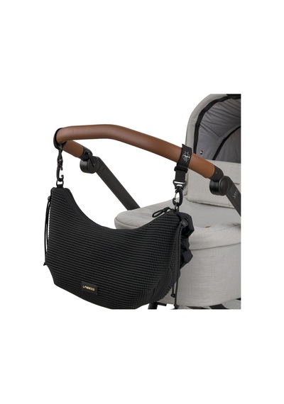 Lassig Lunua Bum Bag Up Bebek Bakım Çantası Nubbed Black Siyah