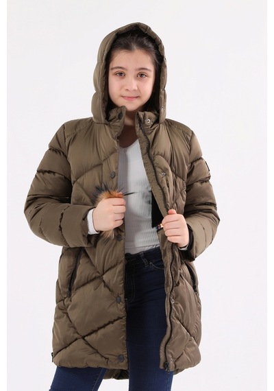 Kız Çocuk Mont 51273 Haki