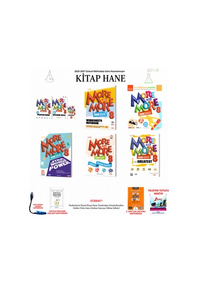 Fenomen 8. Sınıf More & More Çalışma Okuma Kelime Deneme 172 Seti