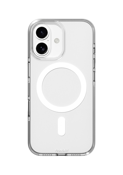 Apple Uyumlu iPhone 17  Kılıf M-safe Şarj Özellikli Şeffaf Youngkit Crystal Shield Serisi Kapak Şeffaf Şeffaf
