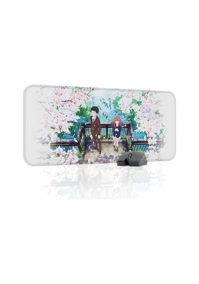 Koe No Katachi Kaymaz Dikişli Kauçuk Oyuncu Mousepad V2 - 70x30 Xl Gaming Mouse Pad Fare Altlığı