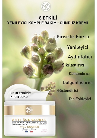 Kuru Ciltlerde Yaşlanma Karşıtı Sıkılaştırıcı, Güçlendirici Ve Canlandırıcı Gündüz Kremi 50ml