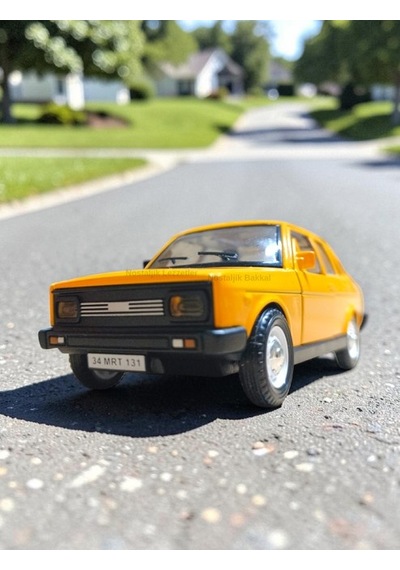 Metal Araba Çek Bırak Murat 131 Sarı Sesli Ve Işıklı 1/36 Ölçek Diğer