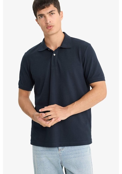 Defacto Regular Fit Polo Yaka Pike Kısa Kollu Tişört E9504ax25smnv64 Lacivert