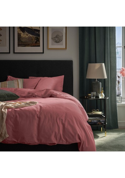 Ikea Angslılja Çift Kişilik Nevresim Takımı 220 X 240 Cm Ahududu Bordo