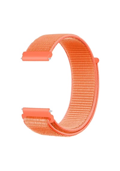 Caseonn Xiaomi Watch S1 Pro Kordon Hasır Kumaş Nylon Kayış Turuncu