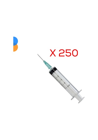 Genject 5cc Enjektör 3p 21g/16mm Kısa Uç Yeşil 250'li Kutu