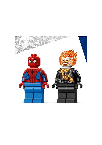 LEGO® ǀ Marvel Örümcek Adam, Ghost Rider Motosikletine Karşı 76335 -6 Yaş ve Üzeri Çocuklar için Yaratıcı Oyuncak Yapım Seti (72P)