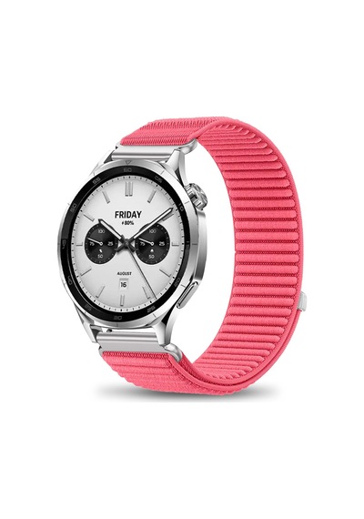 Xiaomi Watch S4, S3, S1, S1 Active, S1 Pro, Watch 2, Watch 2 Pro İle Uyumlu Spor Cırt Kordon 22mm, Pembe