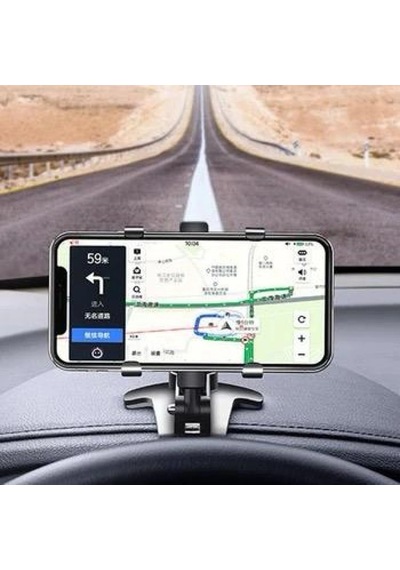 Telefon Tutucu Araç İçi Telefon Tutucu Klipsli 360c Dönüş