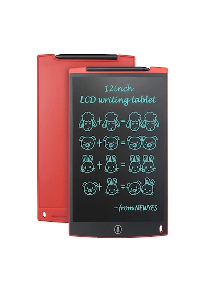 Vothoon 12 Inc Writing Lcd Grafik Dijital Kalemli Çizim Tableti Yazı Tahta Not Yazma Eğitim Tableti Beyaz