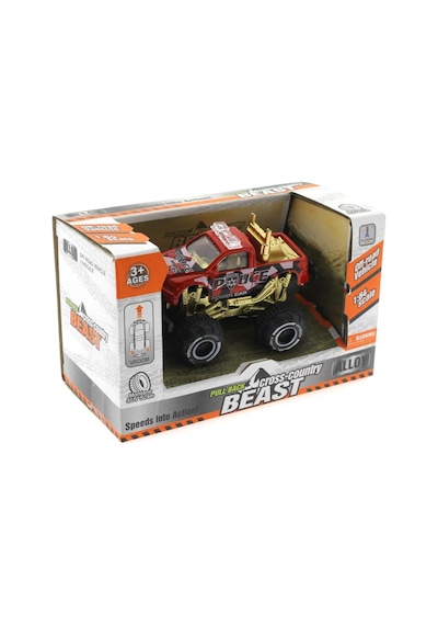 Çek Bırak Mini Off Road Kırmızı Polis Aracı