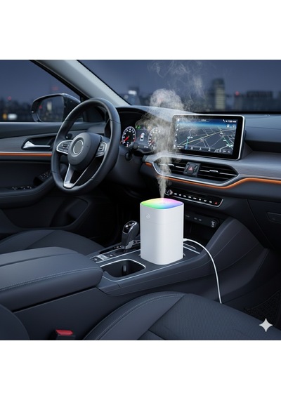 400ml Rgb Işıklı Süper Sessiz Usb Hava Nemlendirici & Aroma Difüzör