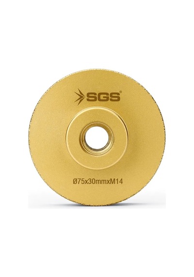 Sgs2791 M14-75x30 Mm Vakum Elmas Mermer Granit Taşlama Diski Tam Profil