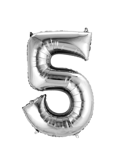 Showparty Folyo Balon 5 Rakam 100 Cm - Altın