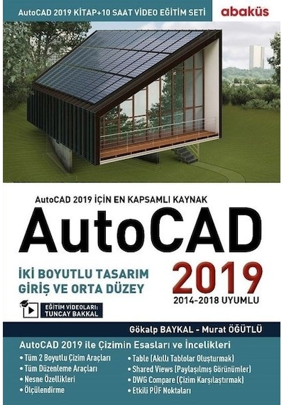 Autocad 2019-Video Eğitim Seti - Gökalp Baykal - Abaküs Kitap