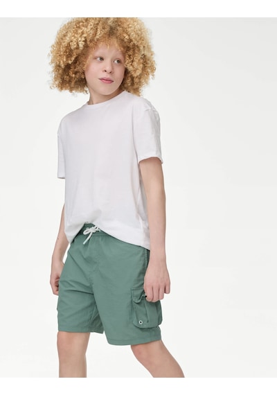 Marks & Spencer Erkek Çocuk Yüzme Şortu (2-16 Yaş) T87007325W Yeşil
