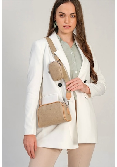 Just Polo Kadın Gofraj Cüzdanlı Omuz Çantası 4009mh Kum Yeni 22581276