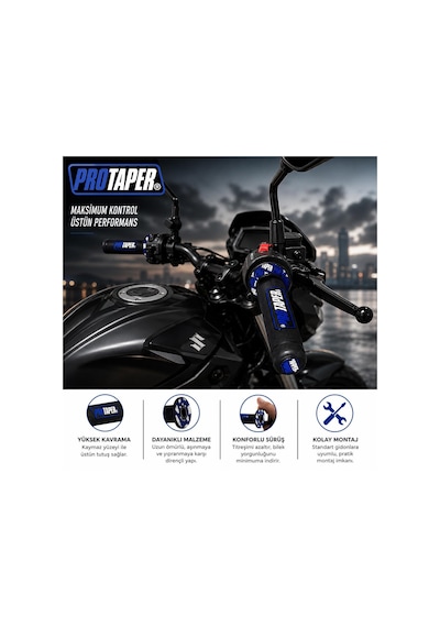 Honda Pcx 125 Protaper Yumuşak Silikon Elcik Mavi Mr001 Kntk021