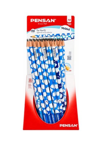 Pensan Bulutlar Desenli Kurşun Kalem 96060 Çok Renkli