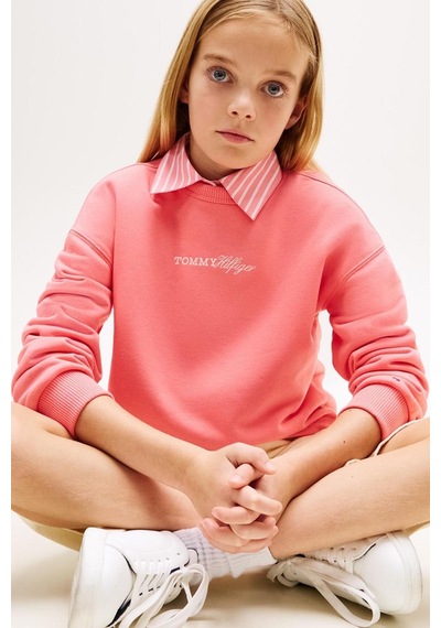 Tommy Hilfiger Kız Çocuk Sweat Kg0kg09128 Pembe
