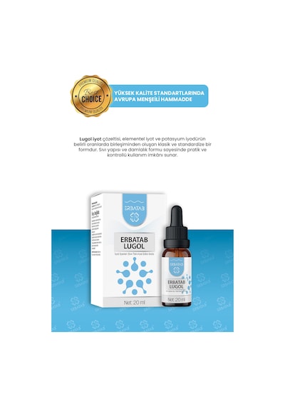 Erbatab Lugol İyot %2 20 ML