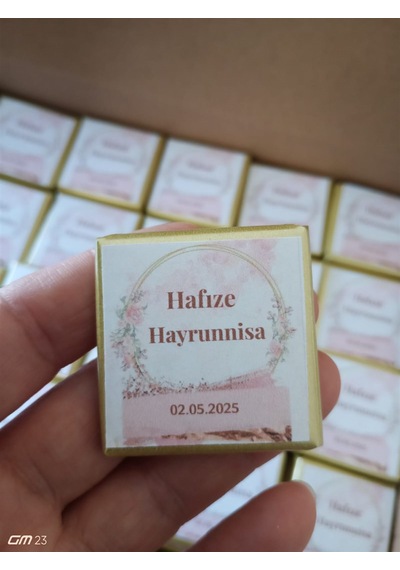 Farklı Market Kişiye Özel Hafızlığa Geçiş Çikolatası 25 Adet