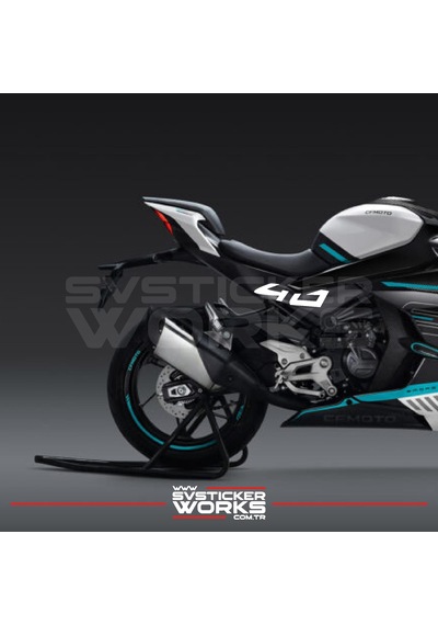 Cfmoto 450sr 40 Sticker Yan Plastik Sticker Etiket Yüksek Kalite Folyo Diğer