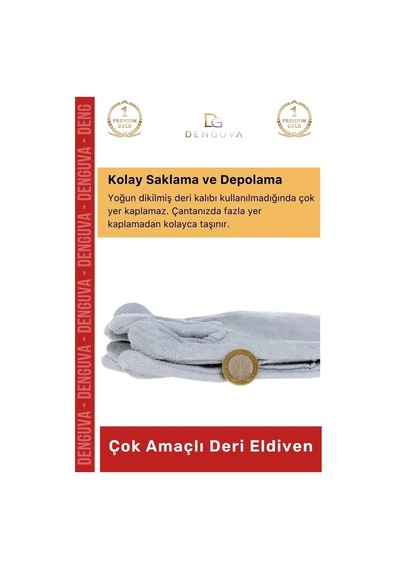 Çokamaçlıderieldiven Isıya Dayanıklı Yanmaz Su Geçirmez Lamineli Ergonomik Kaliteli Çok Amaçlı Deri