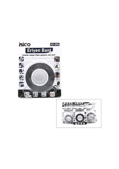İbico İ13-094 Eriyen Bant 20 Mm X 3 M - Kendinden Kaynayan Yapışkansız- 24'li Paket Elektrik Bantları