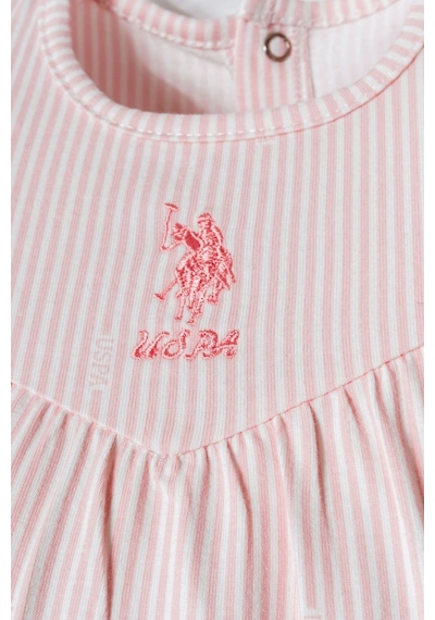 U.s. Polo Assn. Kız Bebek Kahverengi Şort Takım Kahverengi