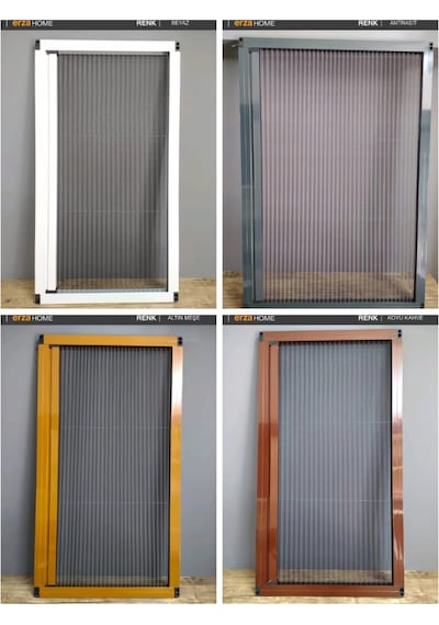 Plise Sineklik Pileli Sürgülü Pencere Sinekliği Akordiyo Plise Sineklik Pileli Sürgülü Pencere Sinekliği Akordiyo