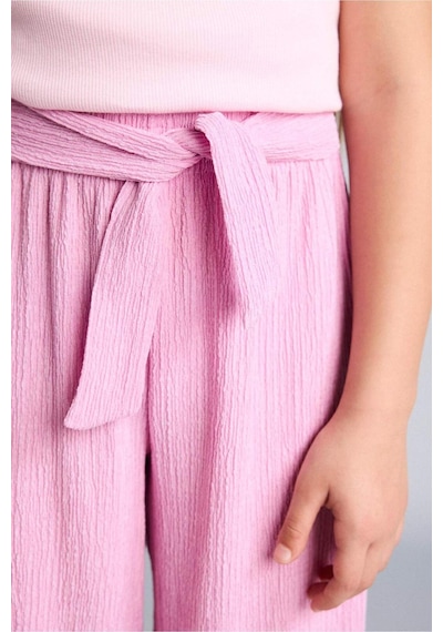 Defacto Culotte Kırışık Dokulu Pembe Pantolon Kız Çocuk H8770a826smpn444 Pembe-pn444