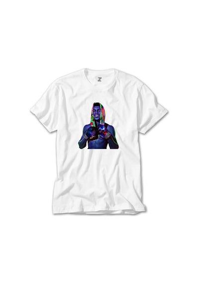 Muhammad Ali Color Beyaz Tişört Beyaz