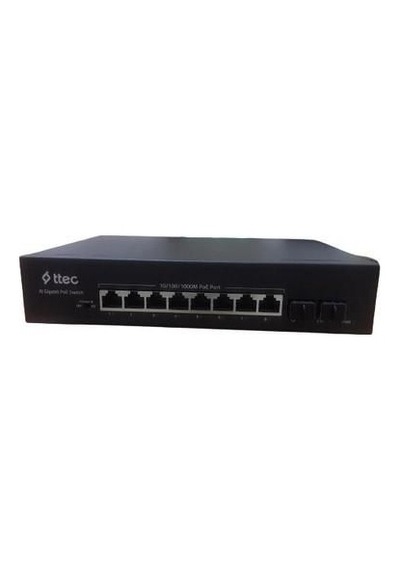 Ttec 10120p-2sf P 8 Portlu, 10/100/1000 Gigabit,tak Ç Alıştır Sw