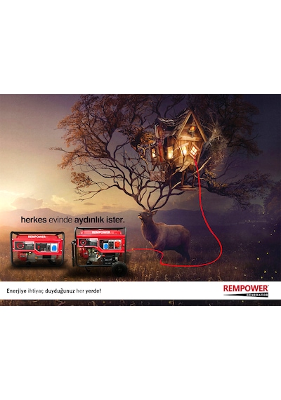 Rempower Rg 16000 E Marşlı 16 Kva Monofaze Benzinli Jeneratör