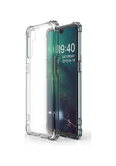 Oppo A91 Shockproof Ultra Koruyucu Seffaf Sert Silikon Kapak 455741293