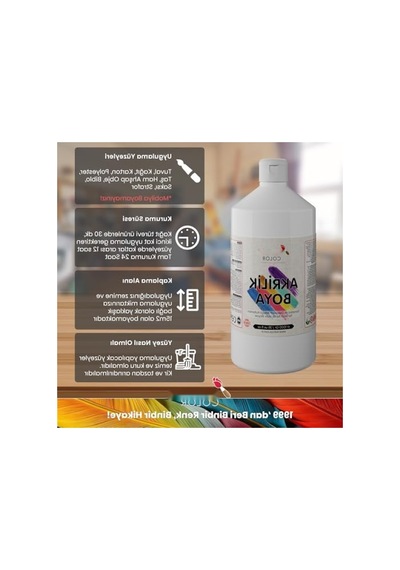 Dayanıklı Hardal Akrilik Boya - 1000 Gr 0,15 L