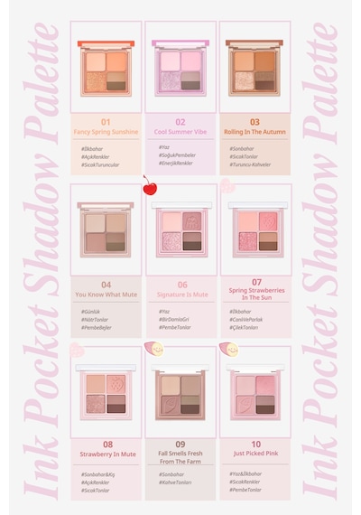 Mat, Parıltılı Tonlarda 5'li Far Paleti Perıpera Ink Pocket Shadow Palette 03 Rolling İn The Autum 62207048 Mat, Parıltılı Tonlarda 5'li Far Paleti Perıpera Ink Pocket Shadow Palette 03 Rolling İn The Autum 62207048