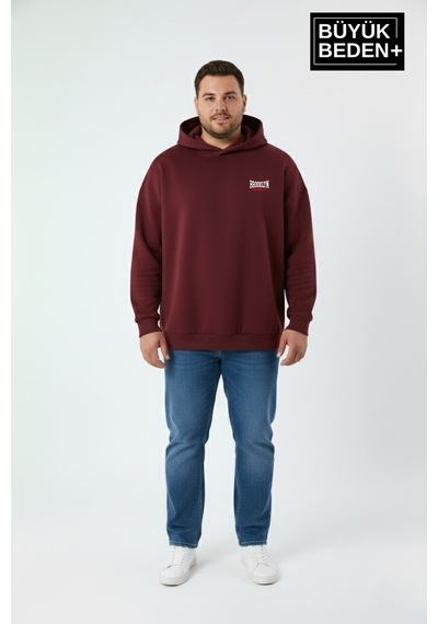 Süperlife Erkek Büyük Beden Brooklyn 1970 Baskılı Kapüşonlu İnce Sweatshirt Spr26bsw964 Bordo Süperlife Erkek Büyük Beden Brooklyn 1970 Baskılı Kapüşonlu İnce Sweatshirt Spr26bsw964 Bordo