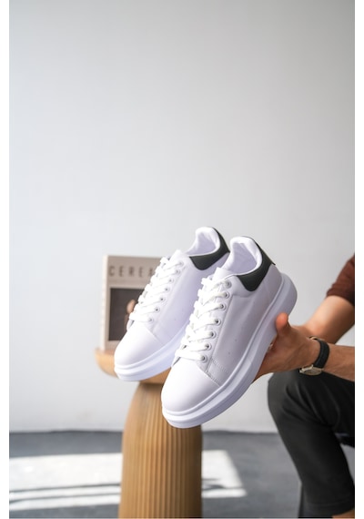 Daxtors Daxors D0125 Günlük Ortopedik Erkek Sneaker Spor Ayakkabı Beyaz
