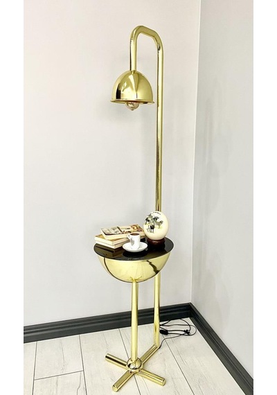 Karanfil Gold Tek Sehpalı Lambader