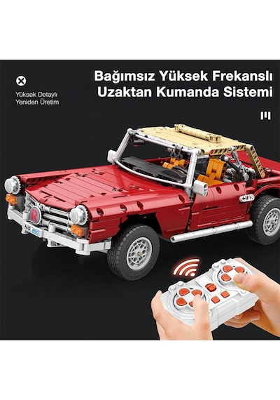 Reobrix Technic 11005-d Mercedes Benz 280sl Araba Kumanda&motorlu Yaratıcı Yapı Blok Seti Building Blocks - 1578 Parça