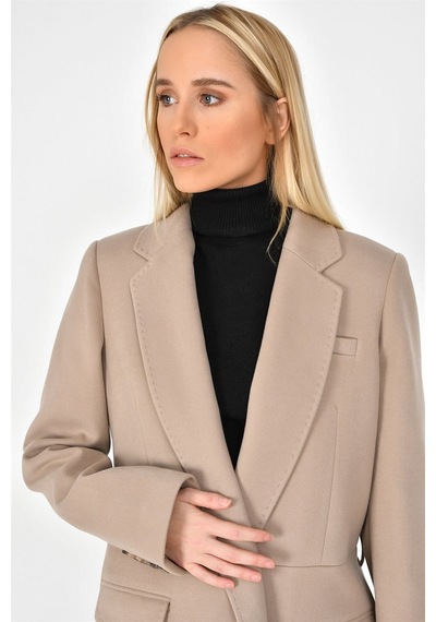 Z6628 Dewberry Bayan Palto-bej